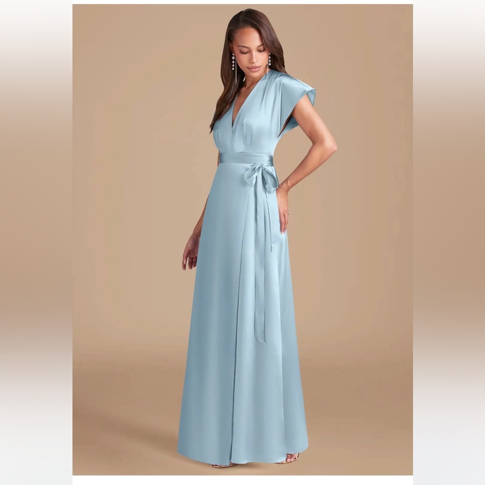 Azazie Nico Stretch Satin Dress